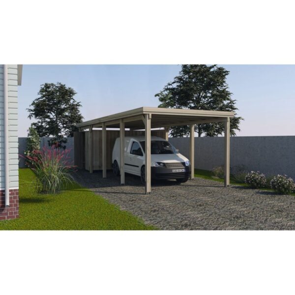 WEKA Houten Carport Zonder Autoclaaf