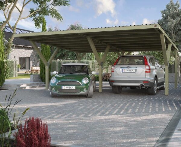 WEKA 609 geïmpregneerde dubbele carport