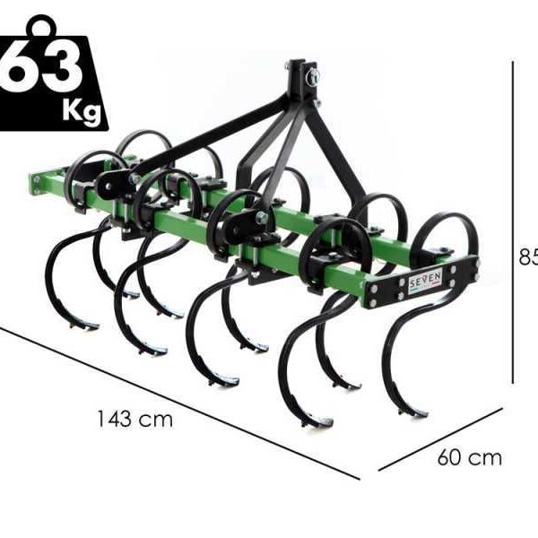 vibrocultivator Italy Vibropac 140 cm 9 tanden Werkbreedte