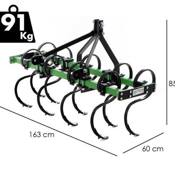 Seven Italy Vibropac vibrocultivator 160 cm – 9 tanden – Werkbreedte 160 cm